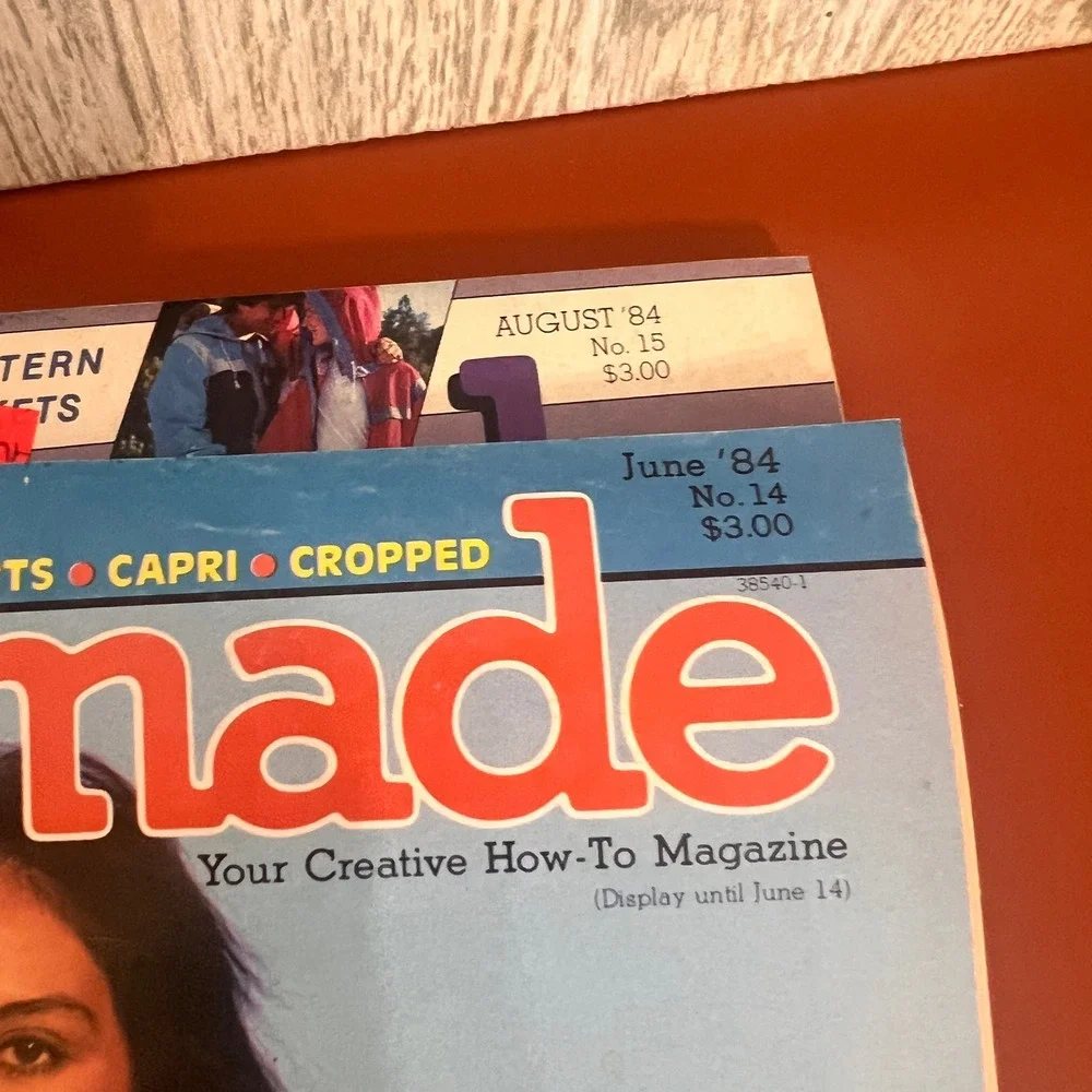 Vtg‎ Handmade Magazine Lot 1984 June No 14 August No 15 Sewing Quilting Patterns